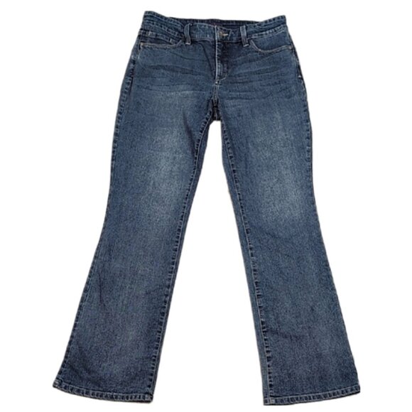 NYDJ Modern Bootcut Jeans 5-Pocket Medium Wash Slimming Denim Lift Tuck - Picture 1 of 12